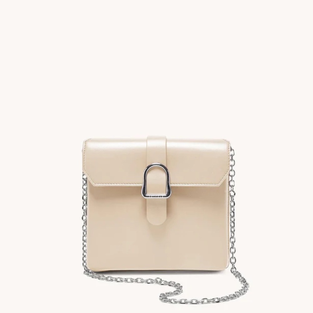NWT Senreve Cavalla Saddle Bag Piatta Ivory/Silver